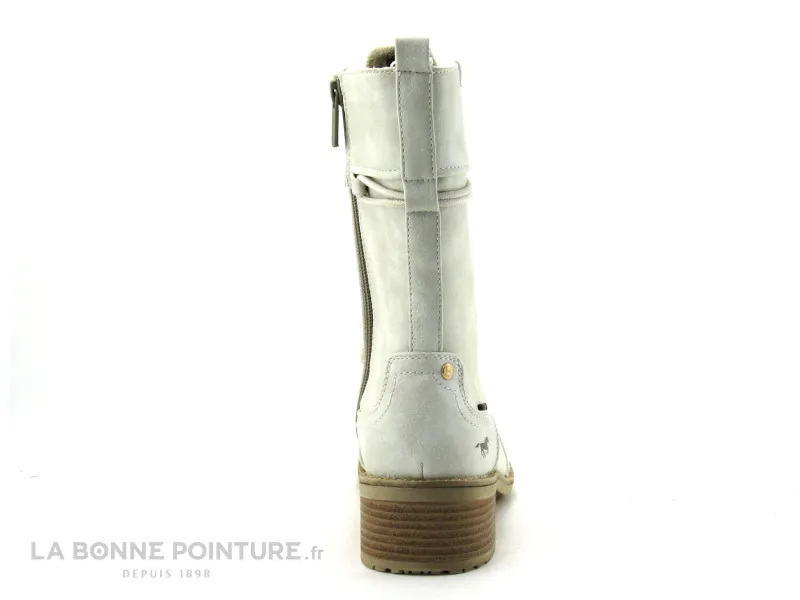 Achat chaussures Mustang Shoes Femme Bottine, vente Mustang 1402 501 203 Glace - Bottine blanche Femme