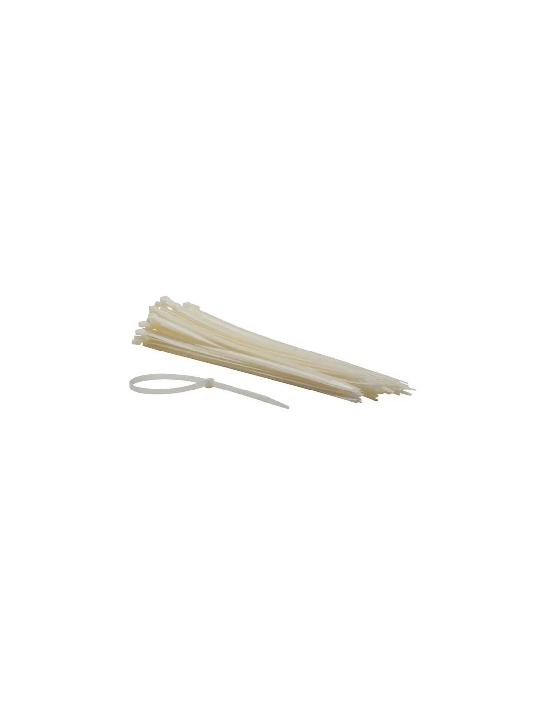 Jeu de serre-cables en nylon - 7.6 x 400 mm - blanc (100 pcs)-Jeu de serre-c,bles en nylon - 7.6 x 400 mm - blanc (100 pcs)