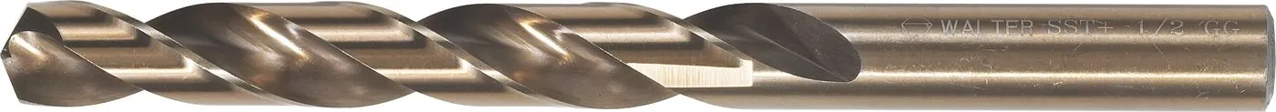 Walter 01A508 Foret à métal court 1/8" x 1-7/16" x 2-9/16" acier haute vitesse
